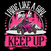 I Ride Like A Girl Try To Keep Up I Quad ATV Offroad Wo Wool Snapback Cap