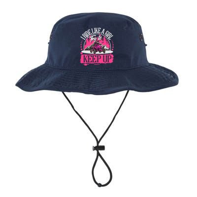 I Ride Like A Girl Try To Keep Up I Quad ATV Offroad Wo Legacy Cool Fit Booney Bucket Hat