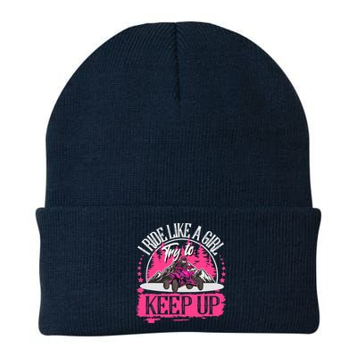 I Ride Like A Girl Try To Keep Up I Quad ATV Offroad Wo Beanie
