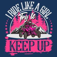 I Ride Like A Girl Try To Keep Up I Quad ATV Offroad Wo 16 in Basic Backpack