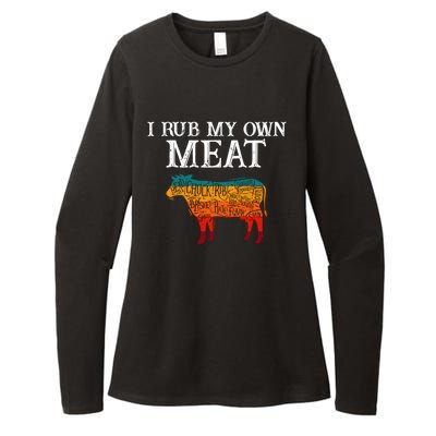 I Rub My Own Meat Cool Gift International Chef's Day Cool Gift Bbq Chef Cook Gif Womens CVC Long Sleeve Shirt