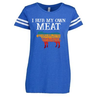 I Rub My Own Meat Cool Gift International Chef's Day Cool Gift Bbq Chef Cook Gif Enza Ladies Jersey Football T-Shirt