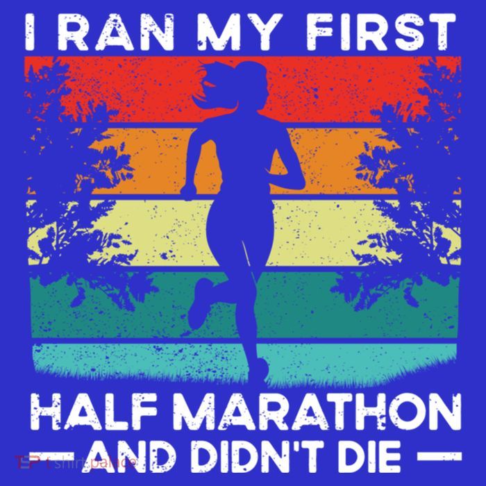 I Ran My First Half Marathon And DidnT Die Funny Running Gift Sustainable Knit Beanie