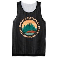 Isle Royale Michigan National Park Funny Gift Moose Sillhouete Gift Mesh Reversible Basketball Jersey Tank