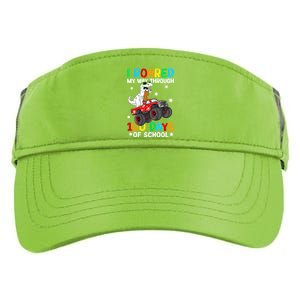 I Roared My Way Through 100 Days Of School Dinosaur Smarter Gift Adult Drive Performance Visor