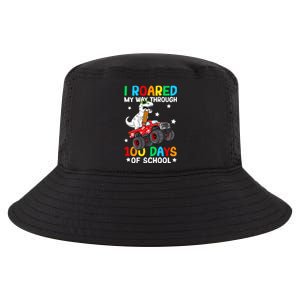 I Roared My Way Through 100 Days Of School Dinosaur Smarter Gift Cool Comfort Performance Bucket Hat