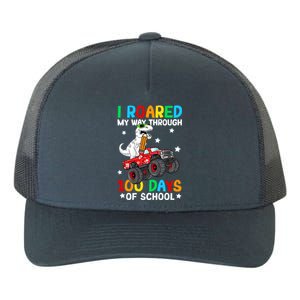 I Roared My Way Through 100 Days Of School Dinosaur Smarter Gift Yupoong Adult 5-Panel Trucker Hat