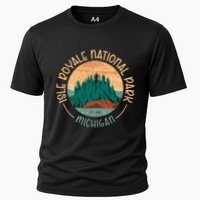 Isle Royale Michigan National Park Moose Sillhouete Cooling Performance Crew T-Shirt