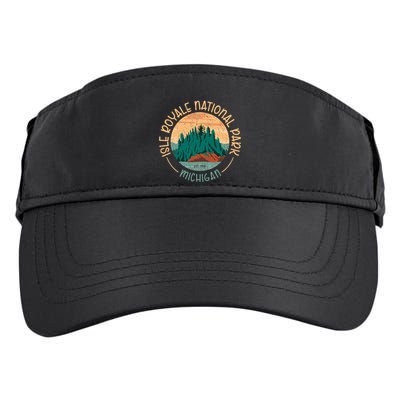 Isle Royale Michigan National Park Moose Sillhouete Adult Drive Performance Visor