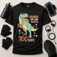 I Roared My Way Through 100 Days Dinosaur Performance Shirt