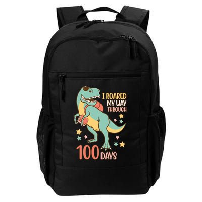 I Roared My Way Through 100 Days Dinosaur Backpack
