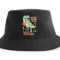 I Roared My Way Through 100 Days Dinosaur Sustainable Bucket Hat