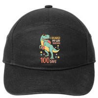 I Roared My Way Through 100 Days Dinosaur 7-Panel Snapback Hat