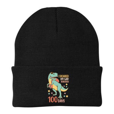I Roared My Way Through 100 Days Dinosaur Beanie