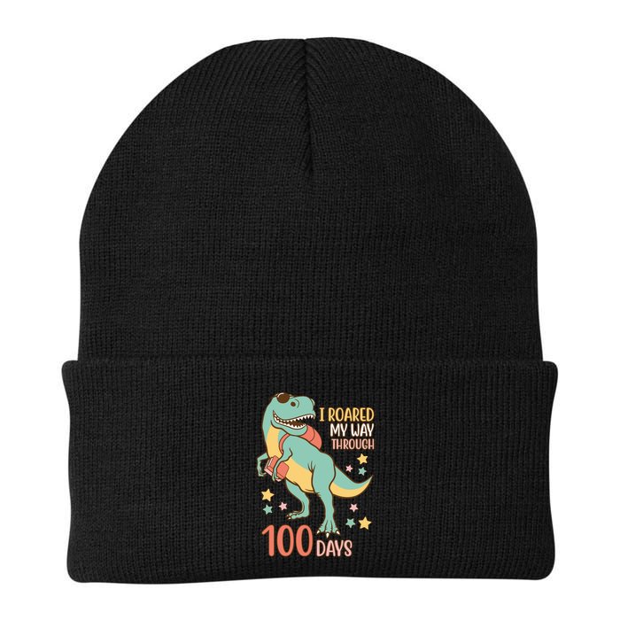 I Roared My Way Through 100 Days Dinosaur Beanie