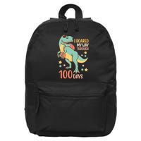 I Roared My Way Through 100 Days Dinosaur 16 in Basic Backpack