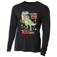I Roared My Way Through 100 Days Dinosaur Cooling Performance Long Sleeve Crew