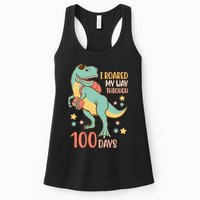 I Roared My Way Through 100 Days Dinosaur Womens Tank Top