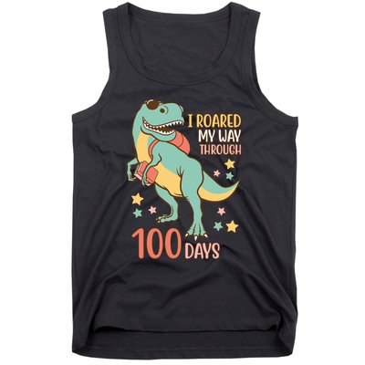 I Roared My Way Through 100 Days Dinosaur Tank Top