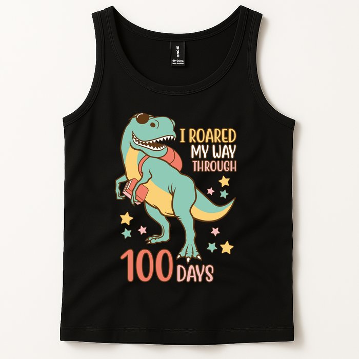 I Roared My Way Through 100 Days Dinosaur Tank Top