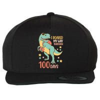 I Roared My Way Through 100 Days Dinosaur Wool Snapback Cap