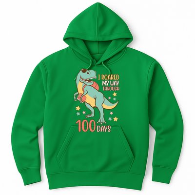 I Roared My Way Through 100 Days Dinosaur Hoodie