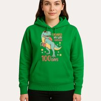 I Roared My Way Through 100 Days Dinosaur Hoodie