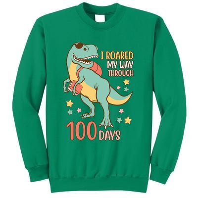 I Roared My Way Through 100 Days Dinosaur Sweatshirt
