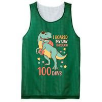 I Roared My Way Through 100 Days Dinosaur Mesh Reversible Basketball Jersey Tank