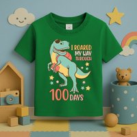 I Roared My Way Through 100 Days Dinosaur Toddler T-Shirt