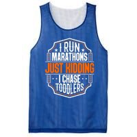 I Run Marathons Just Ding Chase Funny Mom Gift Mesh Reversible Basketball Jersey Tank