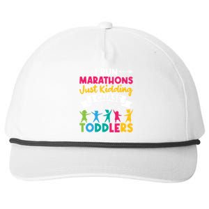 I Run Marathons Just Ding Chase Teacher Mom Gift Snapback Five-Panel Rope Hat