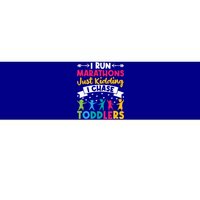 I Run Marathons Just Ding Chase Teacher Mom Gift Bumper Sticker