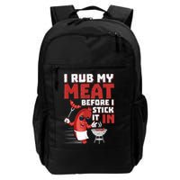I Rub My Meat Before I Stick It In Design Summer BBQ Theme Backpack
