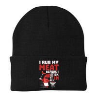 I Rub My Meat Before I Stick It In Design Summer BBQ Theme Beanie