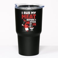 I Rub My Meat Before I Stick It In Design Summer BBQ Theme Tumbler