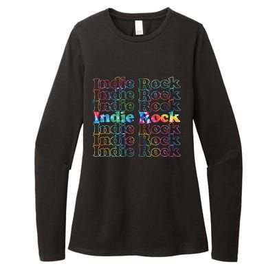 Indie Rock Music Tie Dye Womens CVC Long Sleeve Shirt