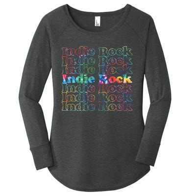 Indie Rock Music Tie Dye Women's Perfect Tri Tunic Long Sleeve Shirt