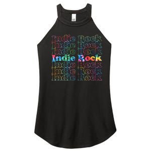 Indie Rock Music Tie Dye Women's Perfect Tri Rocker Tank