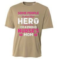 I Raised Mine I'm A Proud Nurse Mom Hero Stethoscope Nurse Cooling Performance Crew T-Shirt