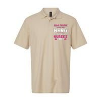 I Raised Mine I'm A Proud Nurse Mom Hero Stethoscope Nurse Softstyle Adult Sport Polo