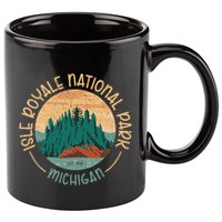 Isle Royale Michigan National Park Moose Sillhouete 11oz C Handle Ceramic Mug