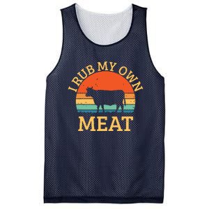 I Rub My Own Meat Funny Cooking BBQ Chef Mesh Reversible Basketball Jersey Tank