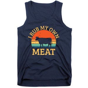 I Rub My Own Meat Funny Cooking BBQ Chef Tank Top