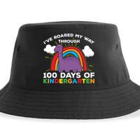I've Roared My Way Through 100 Days Of Kindergarten Funny Gift Sustainable Bucket Hat