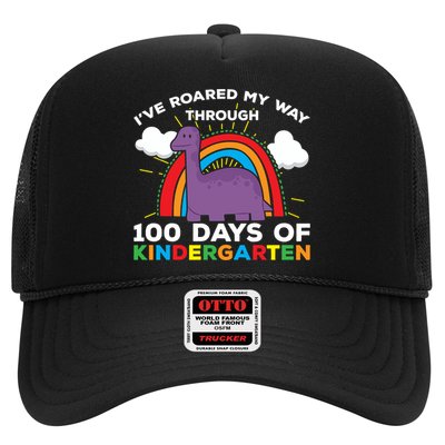 I've Roared My Way Through 100 Days Of Kindergarten Funny Gift Trucker Hat