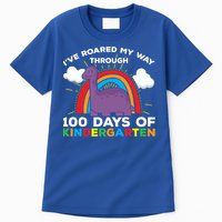 I've Roared My Way Through 100 Days Of Kindergarten Funny Gift Tall T-Shirt