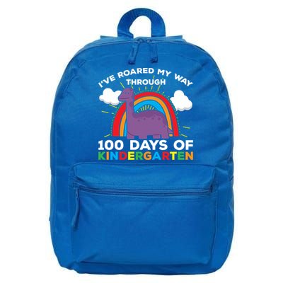 I've Roared My Way Through 100 Days Of Kindergarten Funny Gift 16 in Basic Backpack
