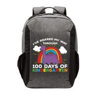 I've Roared My Way Through 100 Days Of Kindergarten Funny Gift Vector Backpack