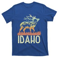 Idaho Retro Mountain Vintage Elk Hiking Gift Great Gift T-Shirt